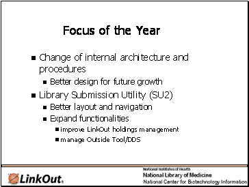 Focus of the Year