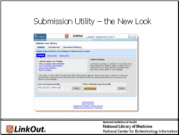 Submission Utility – the New Look