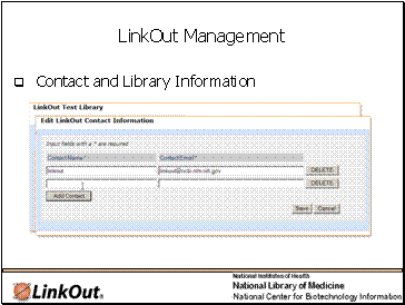 LinkOut management