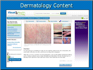 Dermatology Content: Dry Skin example