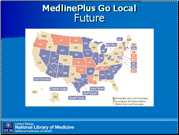 MedlinePlus Go Local distribution map for Future
