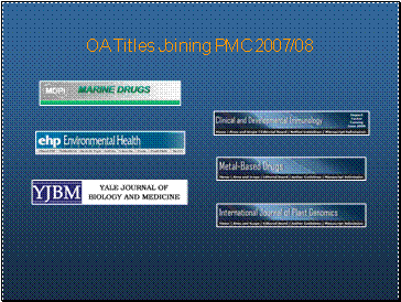 OA Titles Joining PMC 2007/08