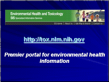 portal for environmental health information
