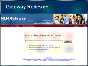 Gateway Redesign