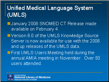 Unified Medical Language System (UMLS)