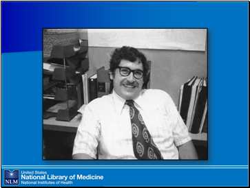 Image:

 Black & White photo of Sheldon Kotzin in 1979 when he was promoted to RML Director at NLM.