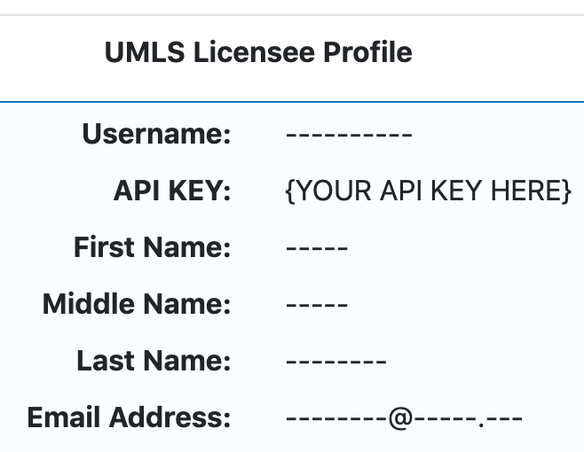 UTS Profile with API Key Example