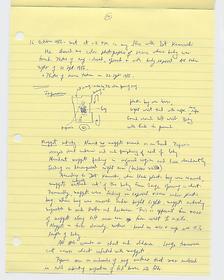 Dr. Krinsky's notes, Sylvia Hunt case, September 1986 - February 1987