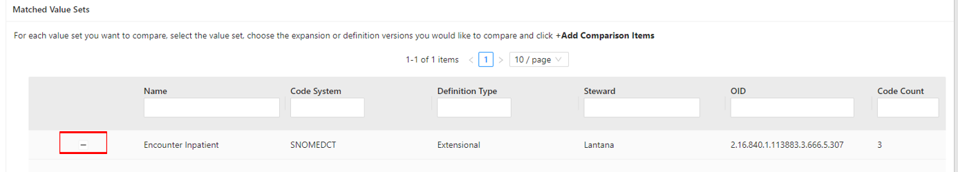 Select the value set and click the select the Definition Expansion button